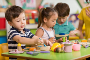 children playing with toys