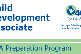 Child development associate flyer for CDA preparation program