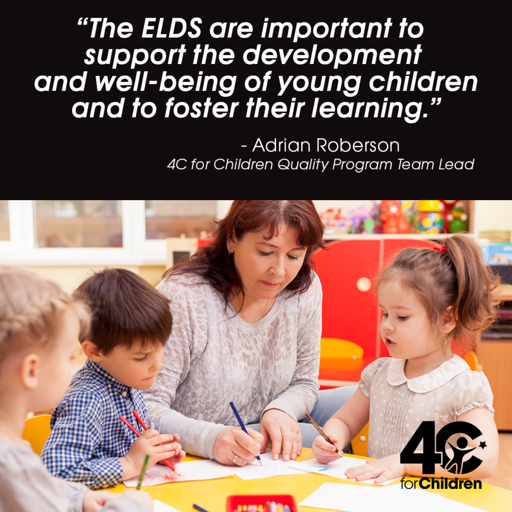 ELDS training importance quote from 4C for Children staff