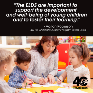 ELDS training importance quote from 4C for Children staff